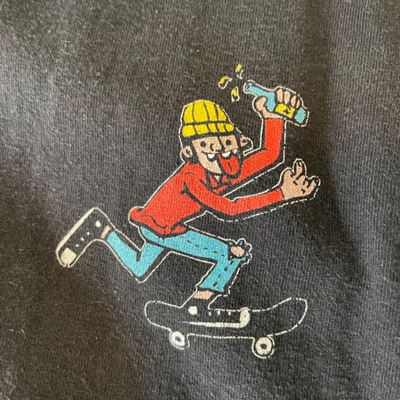 Empyre "Push Run, Skate Getaway" Black Graphic T-Shirt- Size Large - Picture 4 of 5